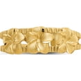 thumbnail image 4 of 14K Yellow Gold Plumeria Toe Ring Made In United States c2065, 4 of 5