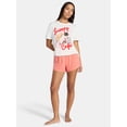 thumbnail image 2 of Snoopy Women's and Women's Plus Peanuts Sleep Tee and Shorts Pajama Set from Grayson Social, 2-Piece, Sizes XS-3X, 2 of 5