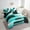 Teal, variant on Erosebridal Abstract Artwork Bedding Sets Twin Size,Teal Black Comforter Sets with Sheets,Oil Painting Bed in a Bag Twin size,Super Cozy Teenager Bedroom Decor,Reversible,7-Piece