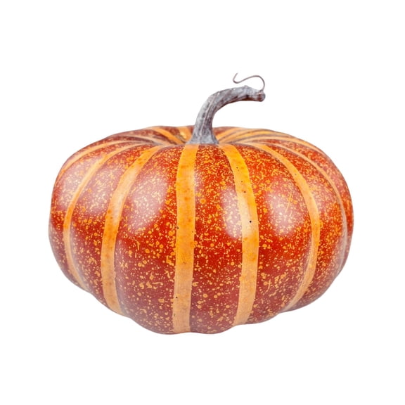 Dpityserensio Artificial Striped Pumpkin Decor Fake Foam Pumpkin Ornament Fall Thanksgiving Halloween Table Decorations