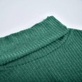 thumbnail image 6 of Turtleneck Sweater Women Plus Size Tunic Long Sleeve Cable Knit Sweaters Lightweight Chunky Pullover High Neck Green 5XL, 6 of 9
