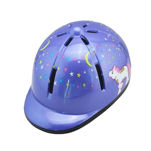 Greeniant Casco de equitación para niños, seguridad ecuestre, multicolor, a prueba de golpes, profesional, carcasa dura, solidez, cascos de Ciclismo Púrpura