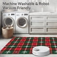 thumbnail image 5 of ODIKA 8'x10' Machine Washable Non-Slip Area Rug, Merry Yuletide Tartan Joyful Hearth Seasonal High Traffic Rug, Red, 627582, 5 of 5