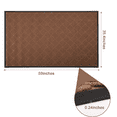 thumbnail image 4 of OVYEOFR 3' x 5' Entrance Mat, Large Outdoor Rubber Mat for Front Door, Entryway, Brown, 4 of 10