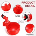 thumbnail image 4 of Vasos de agua para pollo, bebedero para pollo, alimentador de agua para pollo, rosca de 3/8 de pulgada, bebedero de llenado automático, bebedero para aves de corral, comedero para pollo, pato, pavo, conejito Sailing Electrónica, 4 of 5