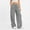 *Gray, variant on ClodeEU Women's Elastic Drawstring Waist Wide Leg Sweatpants ,Casual Loose Athletic Pants with Pockets Army Green,Women's Plus L
