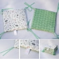 thumbnail image 4 of Xihbxyly Productos fabricados únicamente en EE. UU. Juego de ropa de cama para cuna 6 piezas de malla transpirable, forro de cuna de algodón suave acolchado para prevención de choques, ropa de cama p, 4 of 5