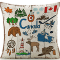 thumbnail image 1 of Canada Culture Coussin en Lin, 1 of 1