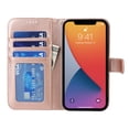 thumbnail image 4 of Allytech iPhone 11 pro case, mandala Embossed Wallet Card Cash Slots PU Premium Leather Magnetic Flip Kickstand Shockproof Ultra-Slim Cover for iPhone 11 pro 5.8 inch,Rosegold, 4 of 5