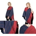 thumbnail image 5 of CoCopeaunt Women Tassel Shawl Wraps Knitted Poncho Winter Soft Sweater Cardigan Blanket Cape, 5 of 6