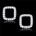 thumbnail image 1 of Boucles d'Oreilles Femmes en Argent Sterling Rhodium 925 avec AAA Grade CZ en Clair, 1 of 1