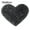 Dark Gray, variant on Unique Bargains Heart Shaped Faux Fur Shag Area Rug 2.3Ft x 3Ft White