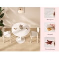 thumbnail image 2 of Newest Modern Tulip Table,Round Dining Table with MDF Top and Steel Base for Kitchen & Small Space,White, 2 of 13