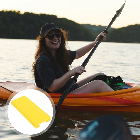 OUNONA Eva Kayak Seat Pad Yellow Waterproof Easy Installation Long Paddling