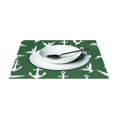 thumbnail image 3 of Ryvnso Placemats Set of 4 Green Anchors Birds Dining Mats Heat-Resistant Non-Slip Washable Table Mat, 3 of 8
