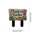 thumbnail image 2 of Wooden Garden Welcome Sign Stake For Home Garden Outdoor Courtyard Flower Pot Decorations, 2 of 4