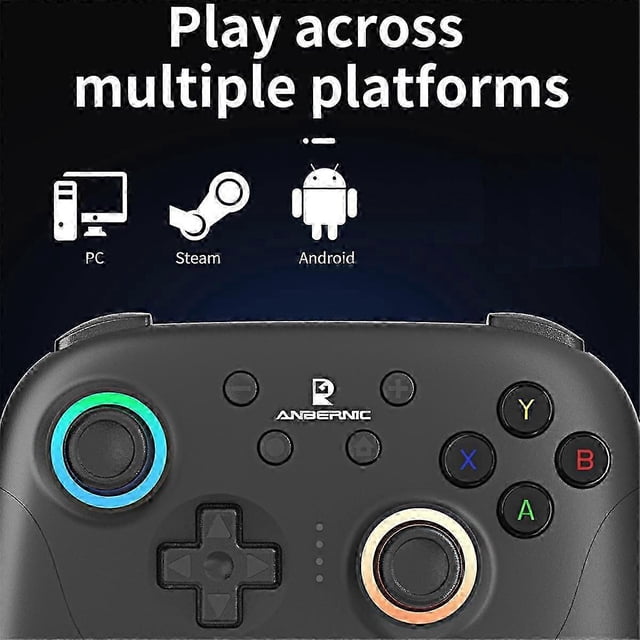 Mando de juegos inalámbrico Bluetooth RGP01, joystick con efecto Hall RGB para PC, Android, iOS y Steam.