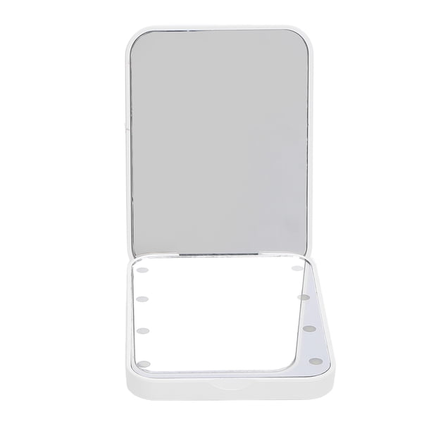 Espejo Cosmético Iluminado, Espejo De Maquillaje Compacto LED De Alto Brillo Portátil Multiusos Con Luz Para Bolsa