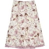 Women's Plus Sequin-Trimmed Floral Skirt
