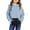 Blue, variant on Family gifts 4-14 Years Crewneck Oversized Hooded Sweatshirt Kids Fashion Long Sleeve Pullover Tops For Girls And Boys Khaki 4 Years