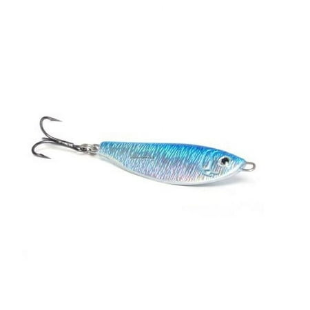 UPC: 0046837200428 | Clarkspoon Fishing Lure PJ15-BLU/SIL Pogie Jig 1.5oz Blue And Silver