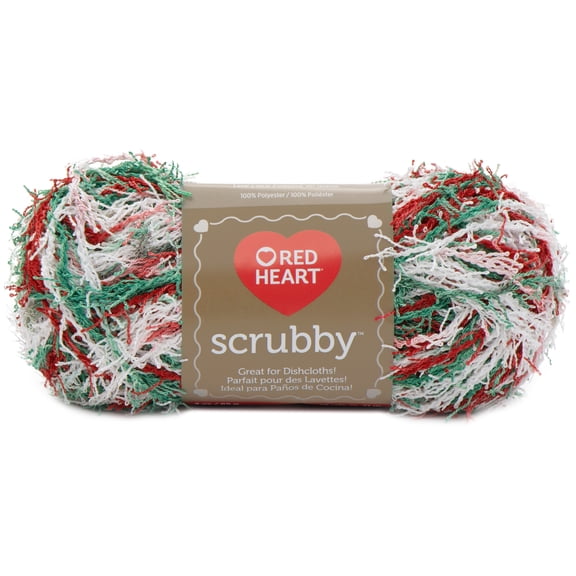 Red Heart Scrubby Yarn-Jolly