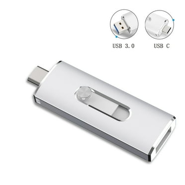 256GB USB 3.0 Flash Drive TOPESEL USB C Thumb Drive Fits for Android Phone Computer Photo Stick External Storage Silver