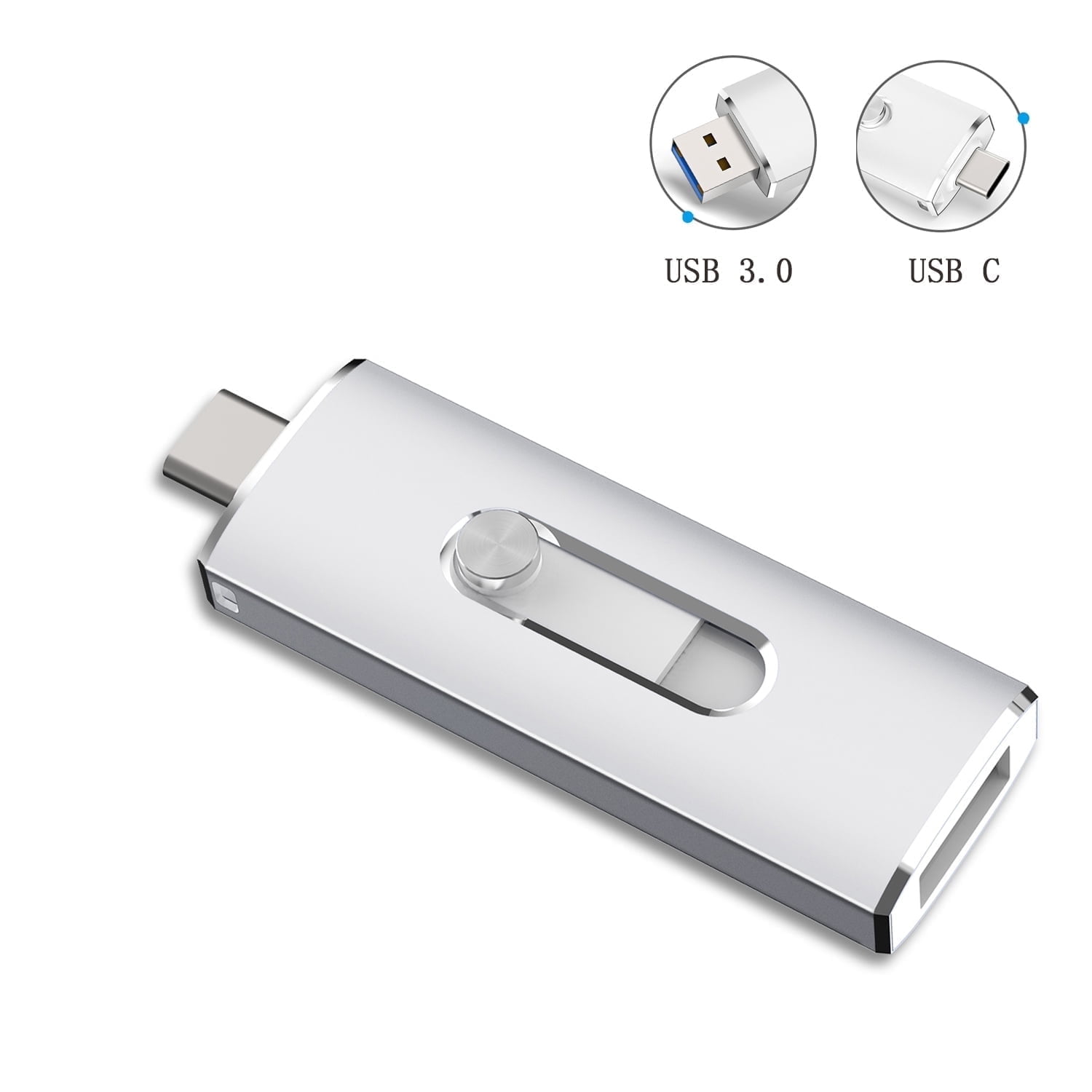KEXIN 256GB USB 3.0 Dual Port Flash Drive photo 1