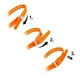 thumbnail image 1 of Soporte de cable de extensión Extensión de correas de multipropósito de servicio pesado portátil Corto Naranja perfke Correa de carga de viaje, 1 of 8