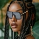 thumbnail image 5 of Gafas de sol cuadradas con estilo de moda europea, 5 of 8