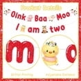 thumbnail image 5 of JOYMEMO Oink Baa Moo I am Two Banner - Farm Animal 2nd Birthday Party Decorations Boy or Girl, Farm Animals Theme Barnyard Second Birthday Party Supplies, 5 of 6