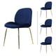 thumbnail image 1 of Set de 4 Sillas Vanguardista Mundo In Treviso Velvet Azul, 1 of 9