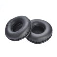 thumbnail image 1 of 1 par de almohadillas redondas de repuesto universales de espuma viscoelástica de cuero proteico de primera calidad para auriculares con diámetro de 60 mm, 1 of 4