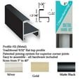 thumbnail image 1 of Nielsen Bainbridge F109-21 Matte Black Aluminum Frame Kit - 9 In., 1 of 1