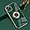 Green, variant on Case for iPhone 13 Pro Max Ring Holder Case with Diamond Shiny Plating Rose Gold Edge Built-in 360 Rotation Magnetic Kickstand for Women Girls Slim Soft TPU Protective Cover 6.7 Inch, Green