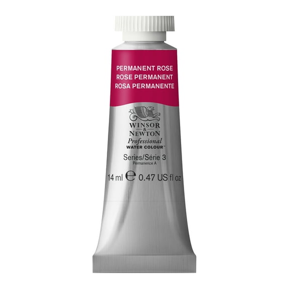 Winsor & Newton Professional Watercolor, 14ml, Permanent Rose