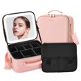 thumbnail image 1 of Bolsa de maquillaje de viaje, organizador de cosméticos ZhenGuiru con espejo, 1 of 8