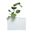 thumbnail image 5 of Studio 350 White Metal Modern Planter (Set of 2) - S/2 17", 14"W White, 5 of 5