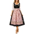 thumbnail image 2 of QUNYINEY Long Vacation Dresses for Women Casual Oktoberfest Sleeveless German Dirndl Dress Beer Carnival A Line Loose Fit Square Neckline Dresses, 2 of 5