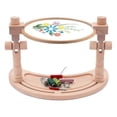 thumbnail image 1 of Adjustable Embroidery Stand, Rotated Stand Beech Wood Embroidery Hoop Holder for Arts Crafts Sewing, 1 of 5