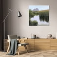 thumbnail image 3 of Megan Lightell 26x26 Gallery Wrapped Canvas Wall Art Titled - Morning Creekside, 3 of 4