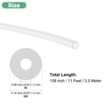 thumbnail image 3 of Uxcell Silicone Tubing, 3/32inch(2mm) ID x 5/32inch(4mm) OD Silicone Rubber Vacuum Tube, 11ft(3.5M) High Temp Water Air Hose Pipe [Clear], 3 of 7