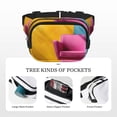 thumbnail image 5 of Kdxio Bright Pink Chair Crossbody Double Layer Waist Bag Belt Bag for Unisex Fanny Pack Fashion Waist Packs for Hiking Running Shopping Traveling, 5 of 9