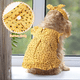 thumbnail image 3 of Conjunto de vestido floral de gato y perro vestido de primavera y verano de moda con diadema vestido floral rojo y amarillo Adepaton CPB-DE-LYY1952-3, 3 of 5