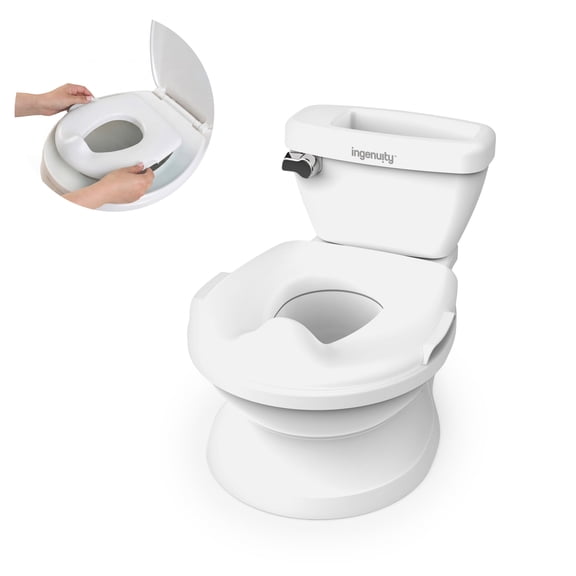 Summer by Ingenuity My Size Potty Pro Chair and Training Toilet for Toddlers, White