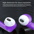 thumbnail image 7 of Earphone wireless, Hwkond Wireless Earbuds Bluetooth Headphones 5.3 Bluetooth Headsets Light-Weight Earphones With Microphone & Charging Case Display For TV Phone PC Laptop, Purple, Up To 60% Off, 7 of 7