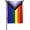 Rainbow, variant on Progress Pride Flags 12x18in LGBTQ Garden Rainbow Pride Flag with Vivid Color and Durable Nylon, Inclusive Gay Outdoor Flag for Yard Lawn or Room