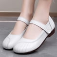 thumbnail image 2 of eczipvz Casual Shoes for Women Loafers Ladies Shoes for Women Autumn Leopard Print Canvas Flat Soft Vulcanize Women's Casual Shoes Flat Sandals Comfort,White, 2 of 3