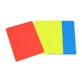thumbnail image 2 of Dualoai Referee Penalty Cards Soccer Referee Cards Lightweight for Sport Competition PVC Versatile Red Yellow Blue Judge Accessories, 2 of 9