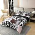 thumbnail image 3 of Erosebridal Baseball 100% Cotton Duvet Cover Twin Size,Sports Patchwork Bedding Sets Twin Size,Ball Game Bedroom Decor,Reversible,Breathable,2pcs(No Comforter), 3 of 6